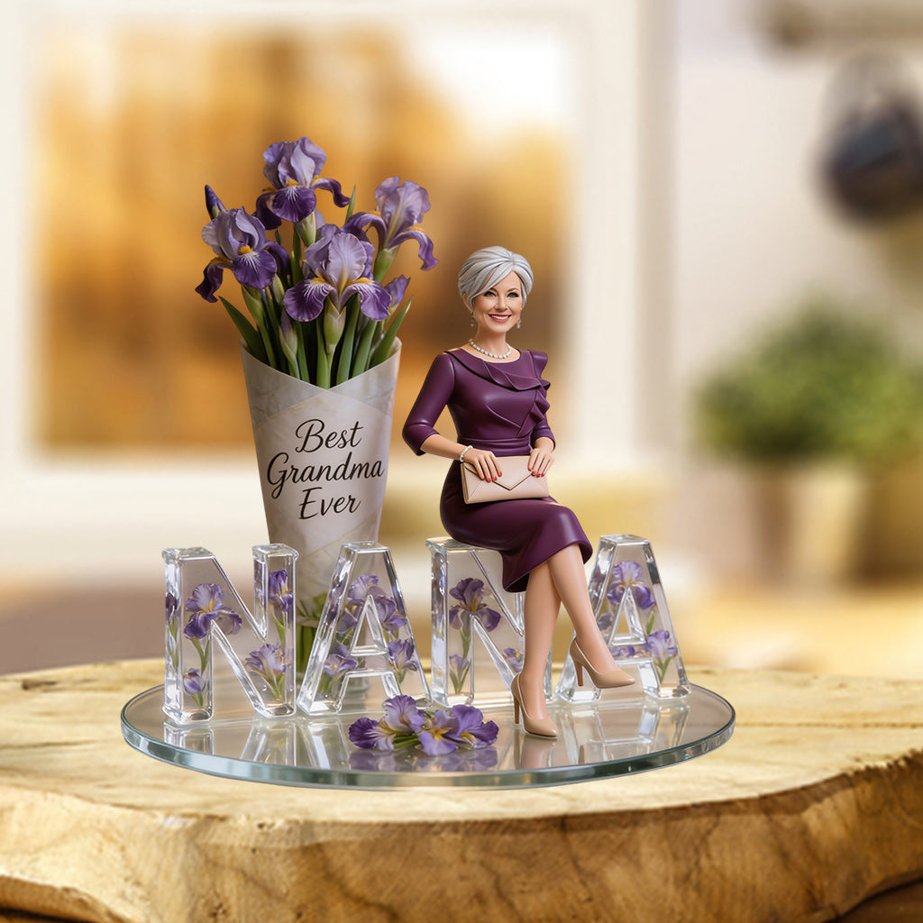 Custom Any Photo Perfect Gift For Mom, Grandma - Personalized Mother Custom Shaped Acrylic Plaque