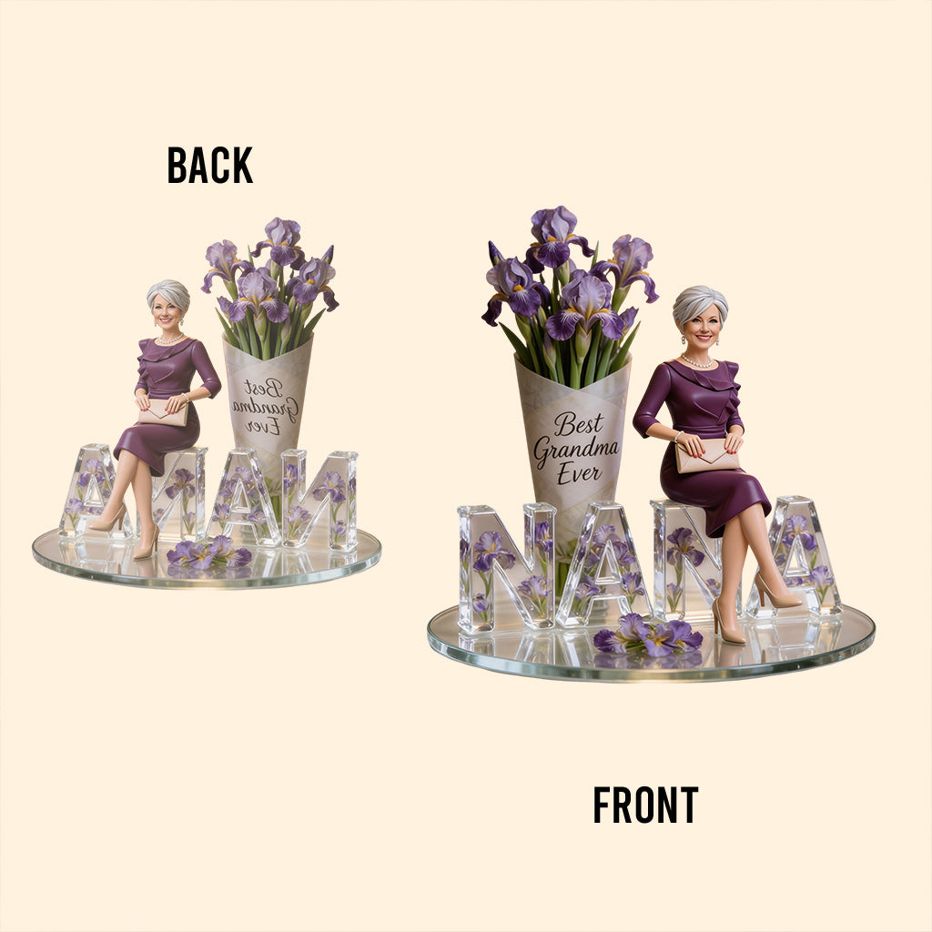 Custom Any Photo Perfect Gift For Mom, Grandma - Personalized Mother Custom Shaped Acrylic Plaque