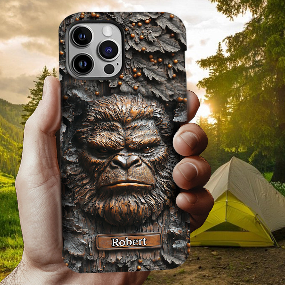 Sasquatch - Personalized Camping Full Print Phone Case