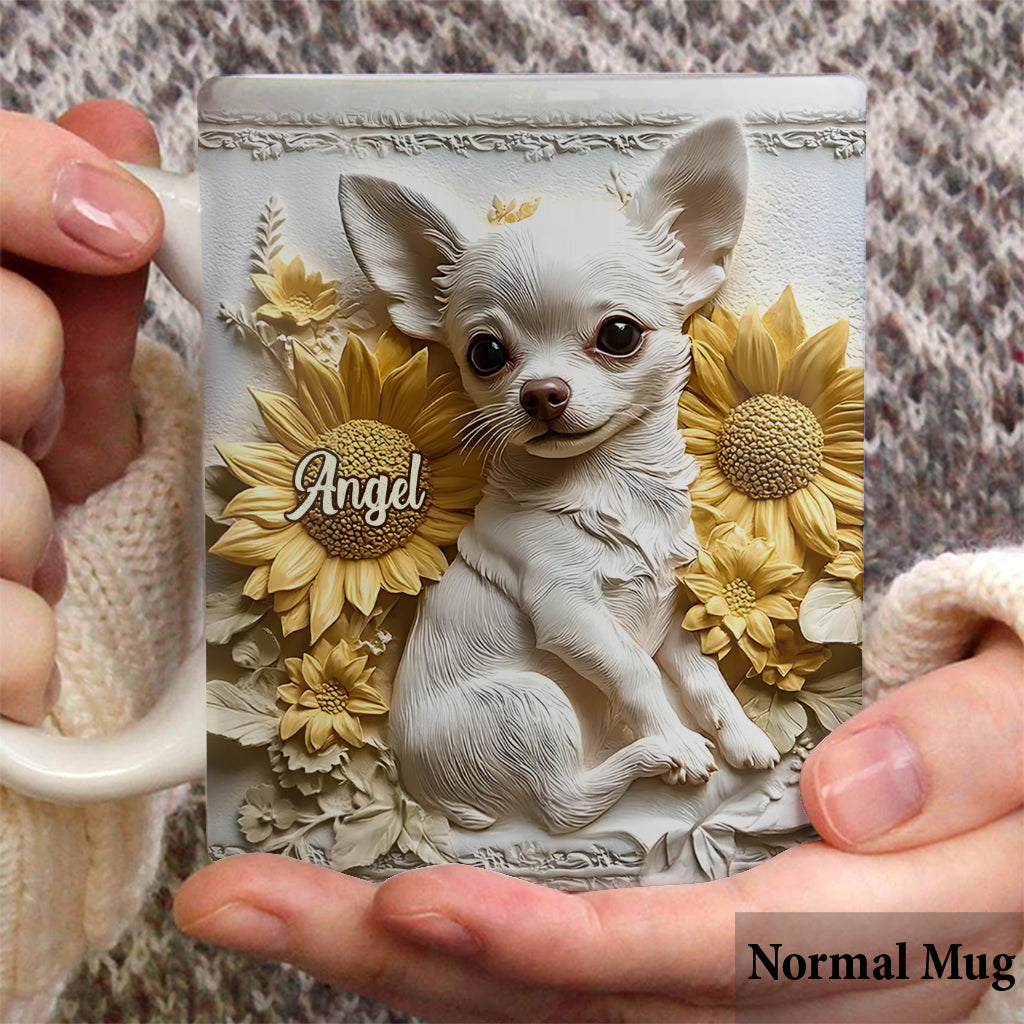 Lovely Chihuahua - Personalized Dog Mug