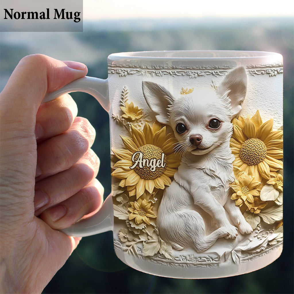 Lovely Chihuahua - Personalized Dog Mug