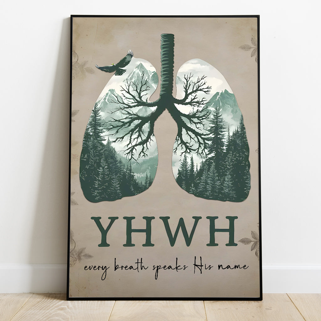 YHWH Speaks His Name - Christian Canvas And Poster