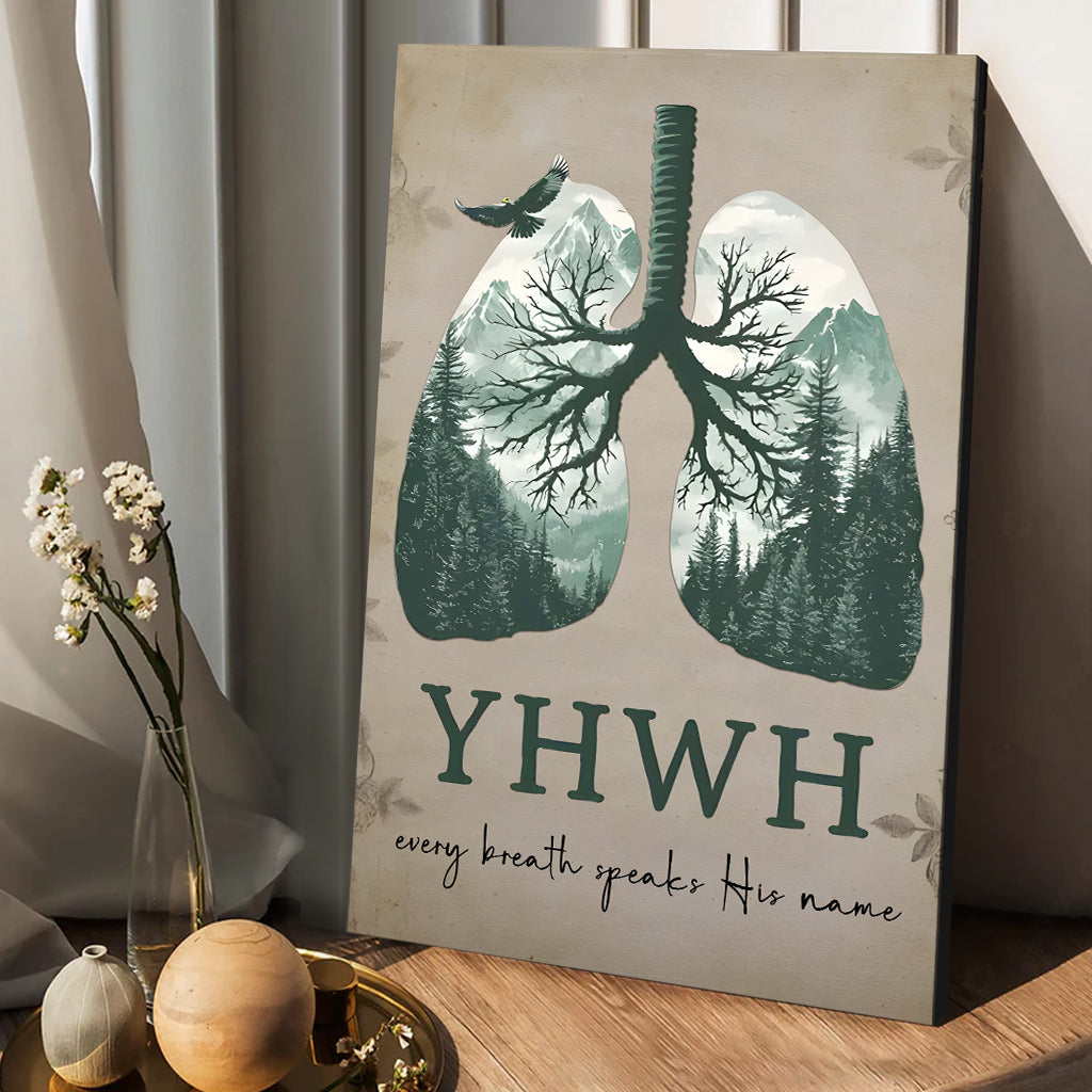 YHWH Speaks His Name - Christian Canvas And Poster
