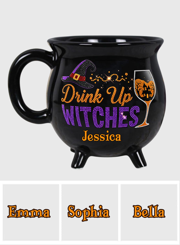 Drink Up Witches - Personalized Witch Cauldron Mug
