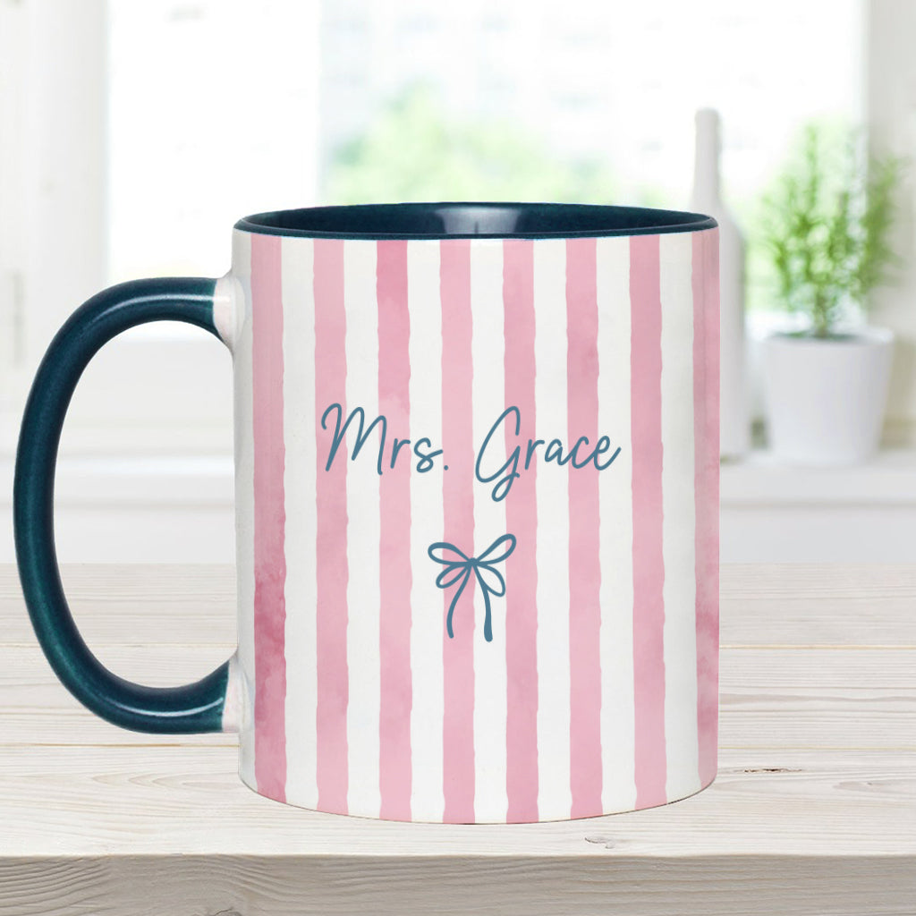 Back To School Gift for Teacher - Personalized Teacher Accent Mug