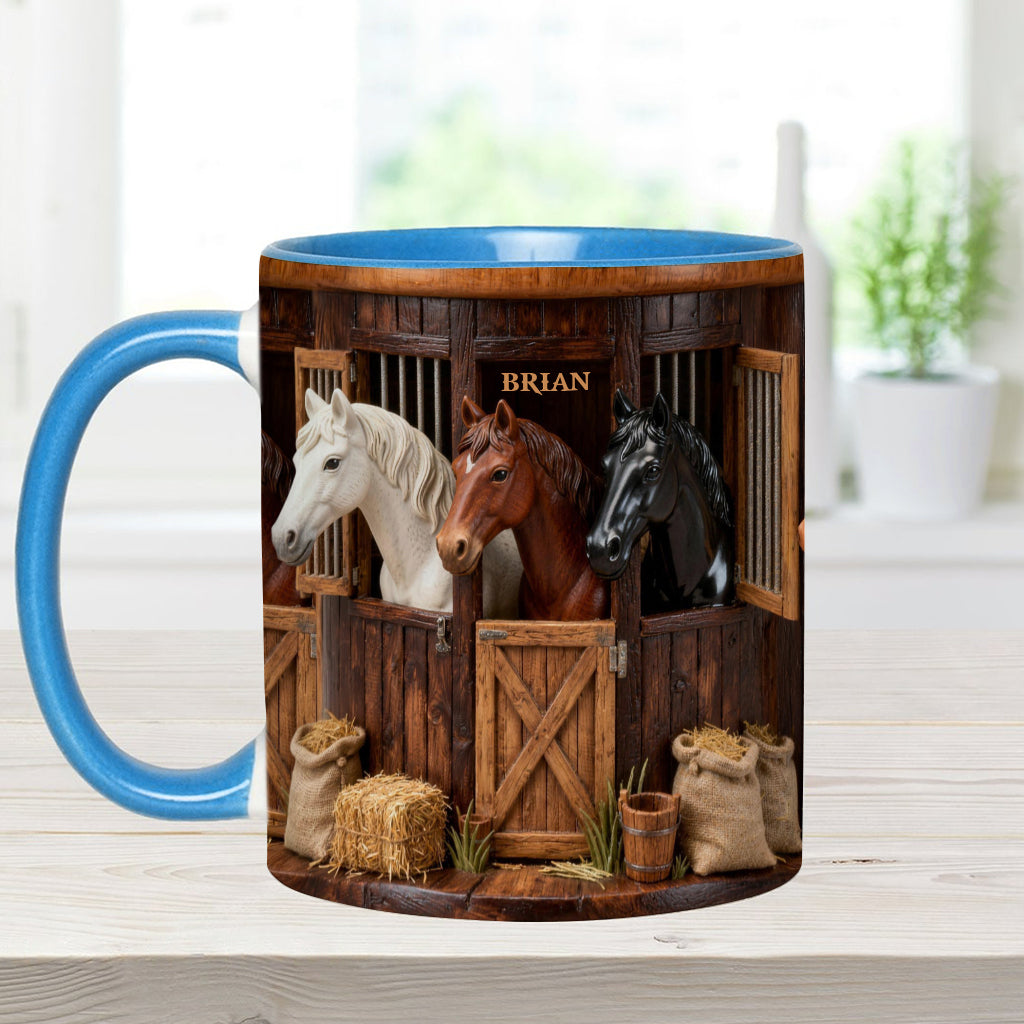Stable - Personalized Horse Accent Mug & Coaster