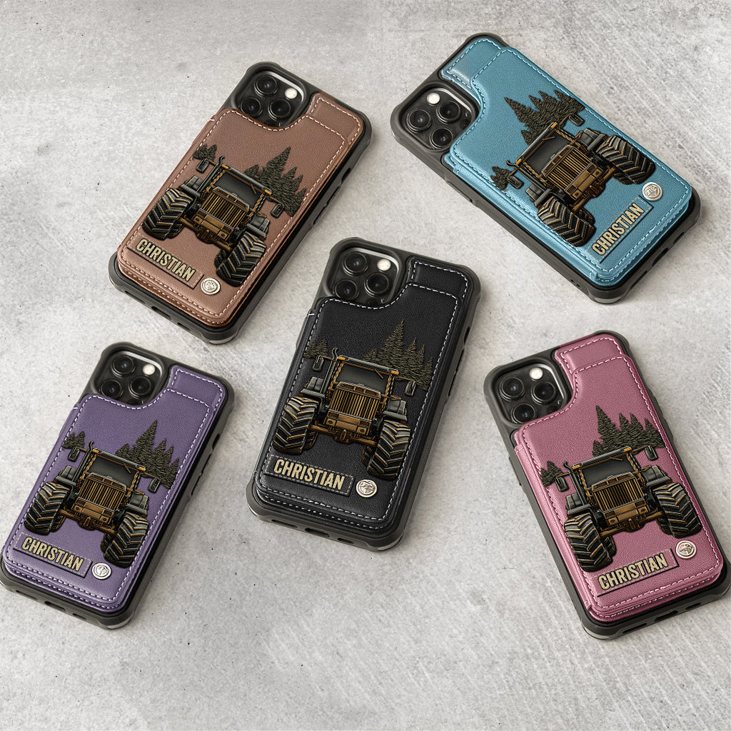 Tractor Ride - Personalized Tractor Wallet Phone Case