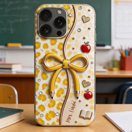 Back To School - Personalized Teacher Full Print Phone Case