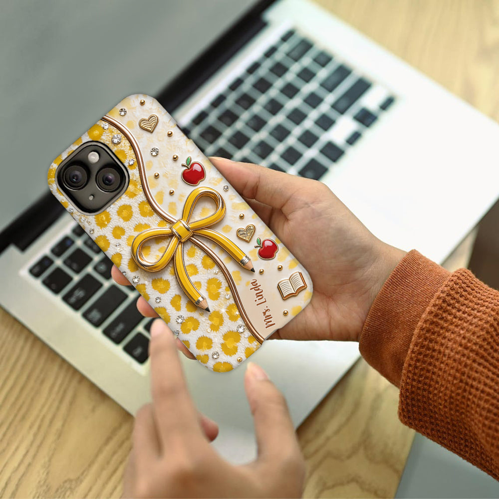 Back To School - Personalized Teacher Full Print Phone Case