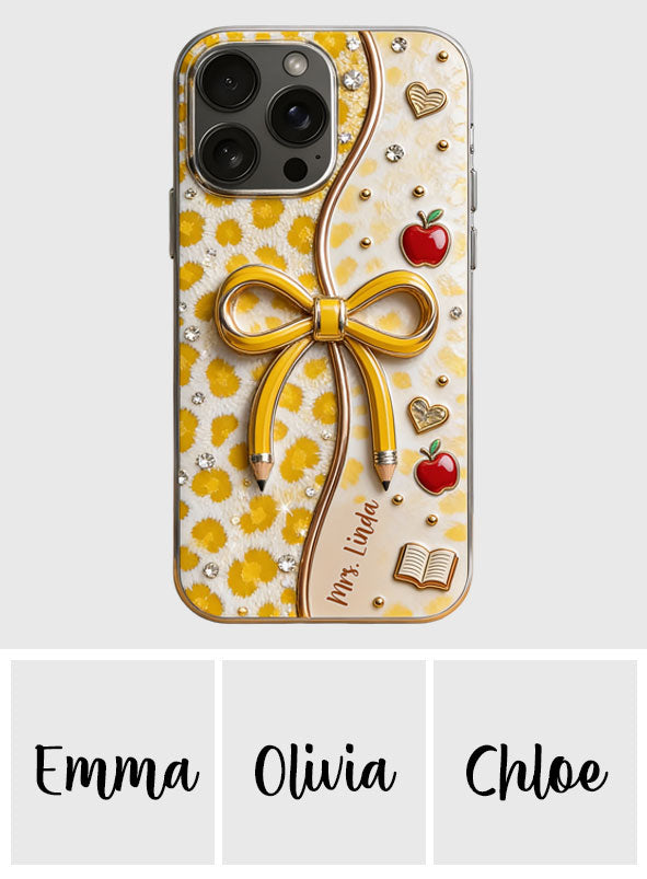 Back To School - Personalized Teacher Full Print Phone Case