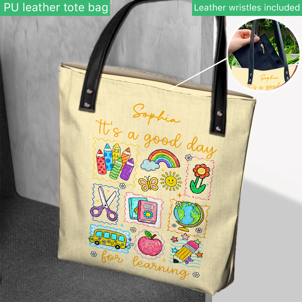 It's a Good Day for Learning - Personalized Teacher Tote Bag