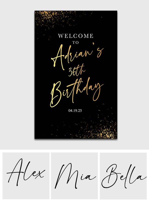 Happy Birthday - Personalized Birthday Canvas And Poster