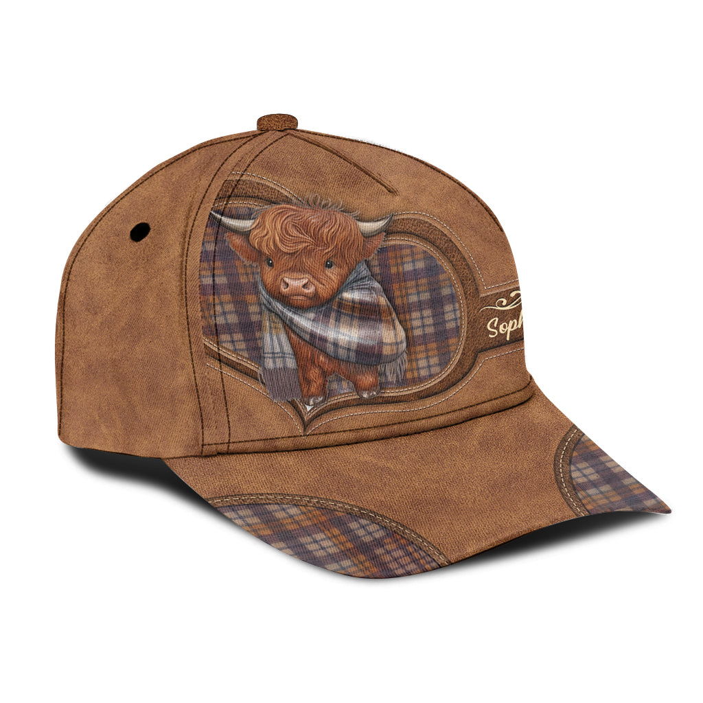 Adorable Highland Cow - Personalized Highland Cow Classic Cap