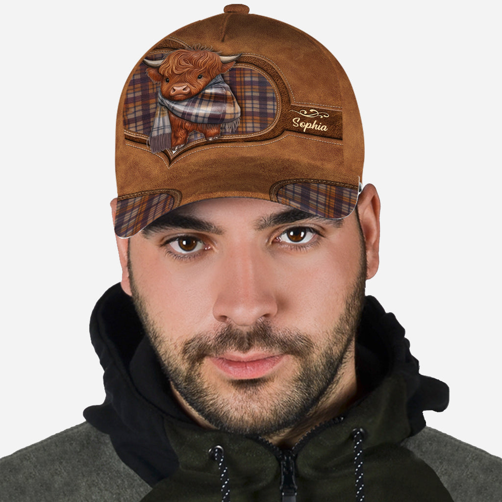 Adorable Highland Cow - Personalized Highland Cow Classic Cap