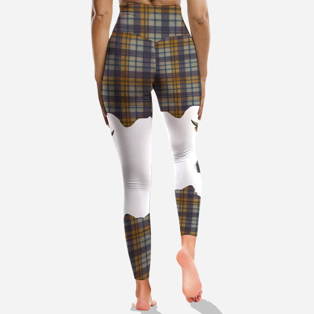 Adorable Highland Cow - Personalized Highland Cow Hoodie and Leggings