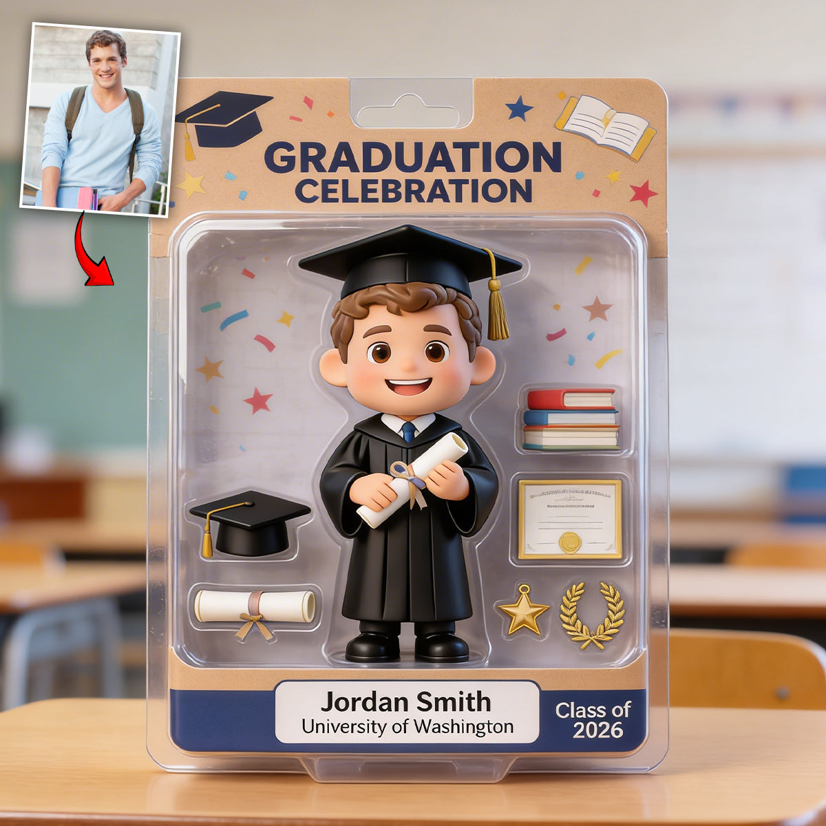 Graduation Celebration - Personalized Graduation Custom Shaped Acrylic Plaque