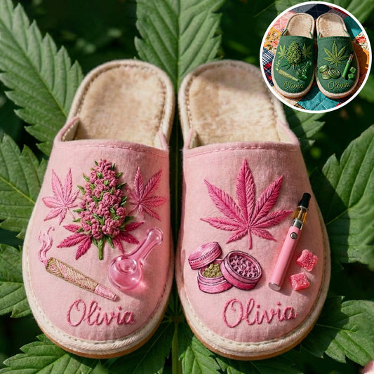 Stoners & Smokers - Personalized Weed Slippers