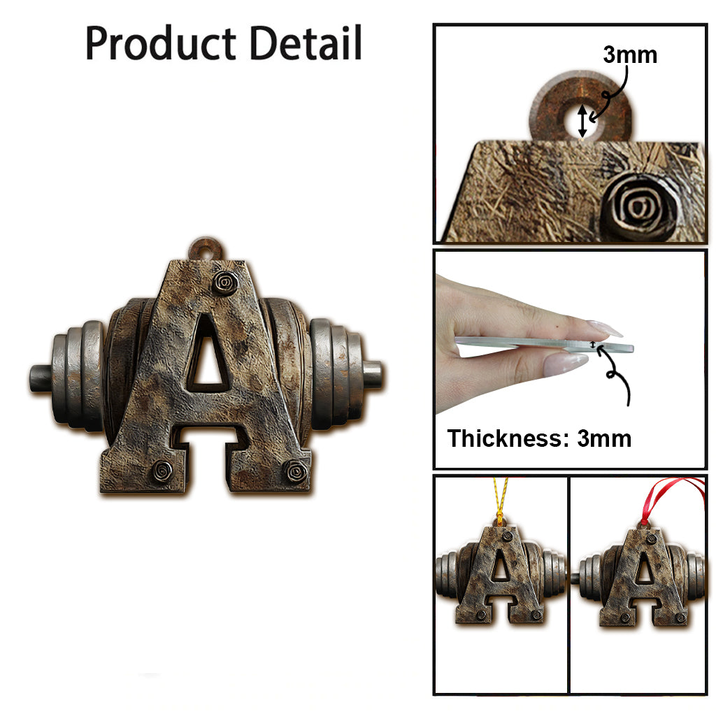 No Pain No Gain - Personalized Fitness Ornament