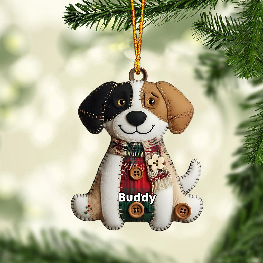 Dog Breeds Christmas Quilt - Personalized Dog Ornament