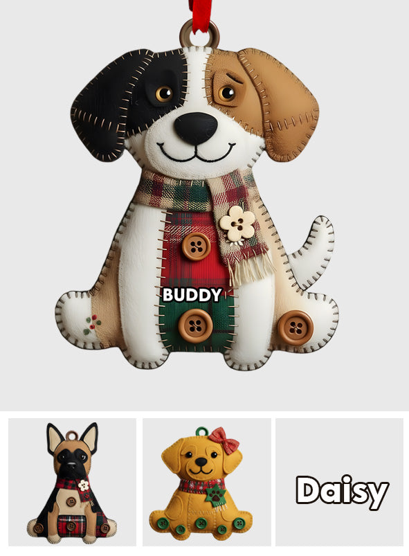 Dog Breeds Christmas Quilt - Personalized Dog Ornament
