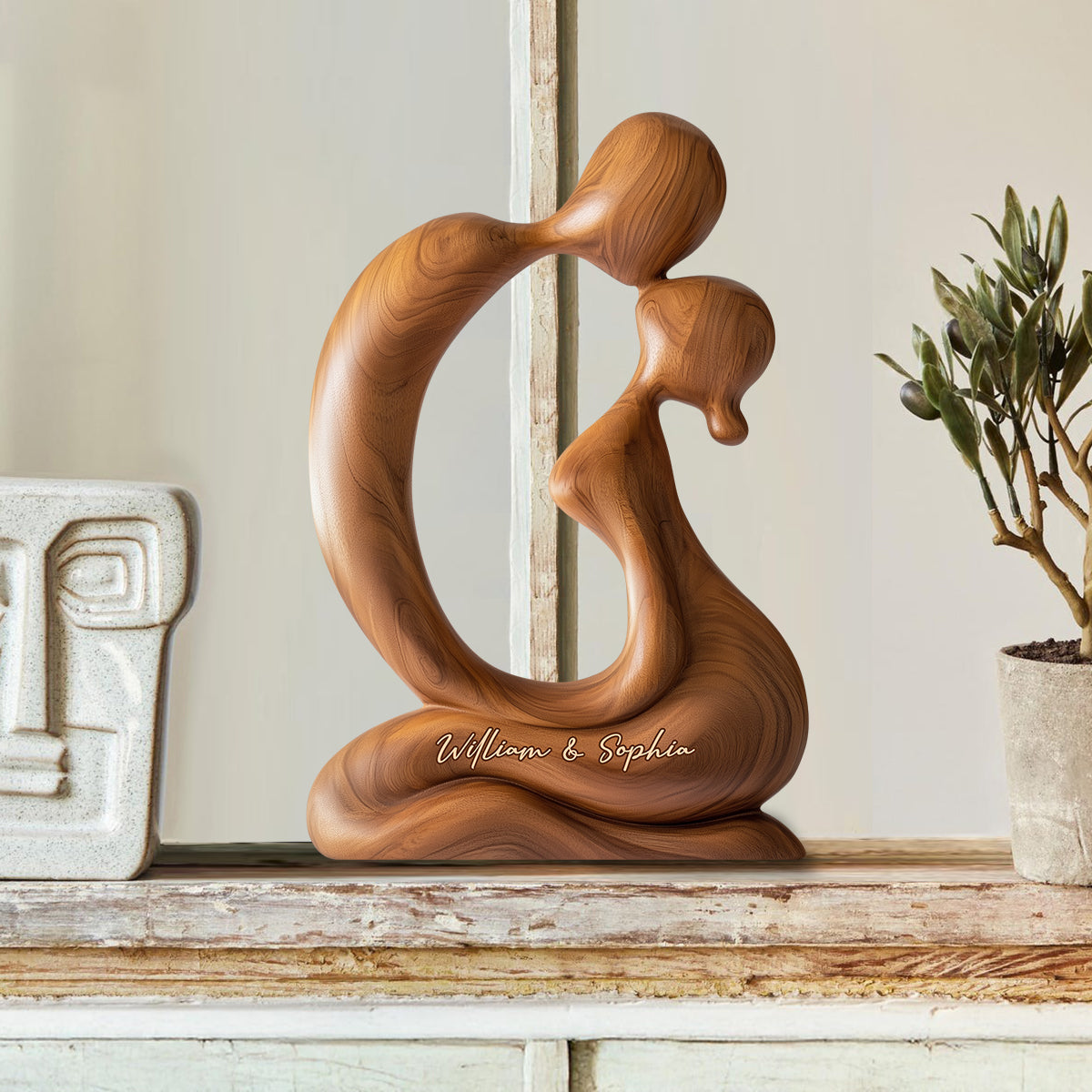 You And Me We Got This - Personalized Couple Custom Shaped Wood Plaque