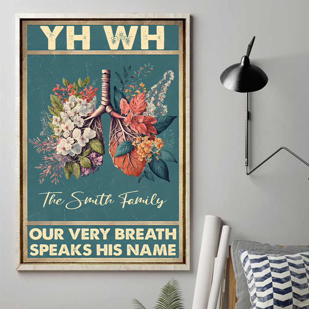 YHWH Speaks His Name - Personalized Christian Canvas And Poster