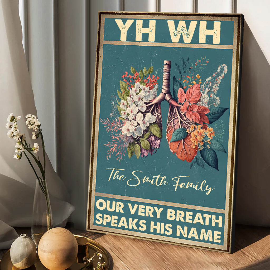 YHWH Speaks His Name - Personalized Christian Canvas And Poster
