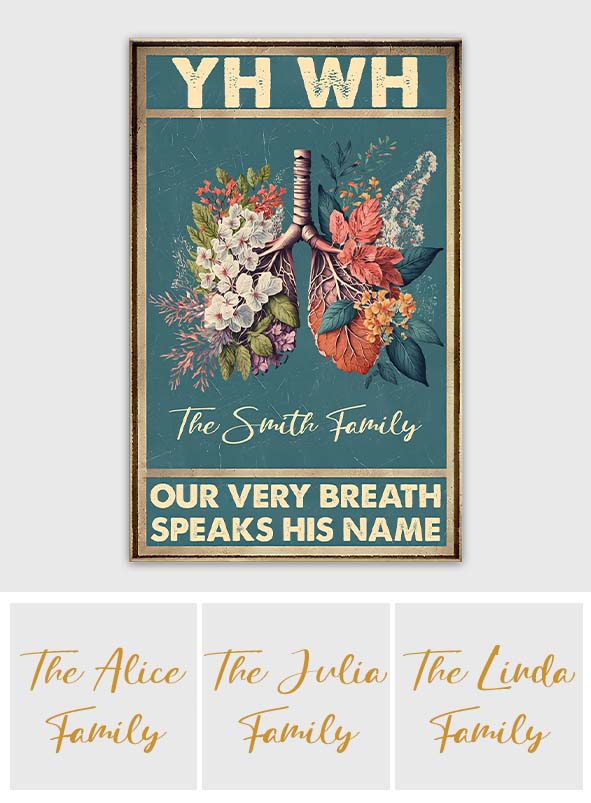 YHWH Speaks His Name - Personalized Christian Canvas And Poster