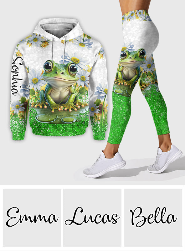 Just A Girl Who Loves Frogs - Personalized Frog Hoodie and Leggings