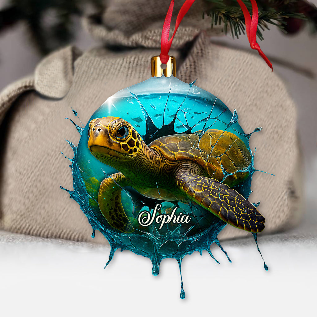 Turtle Family - Personalized Turtle Ornament