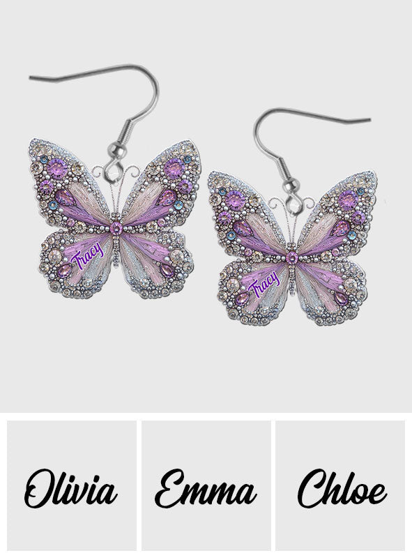 Beautiful Butterfly - Personalized Butterfly Earrings