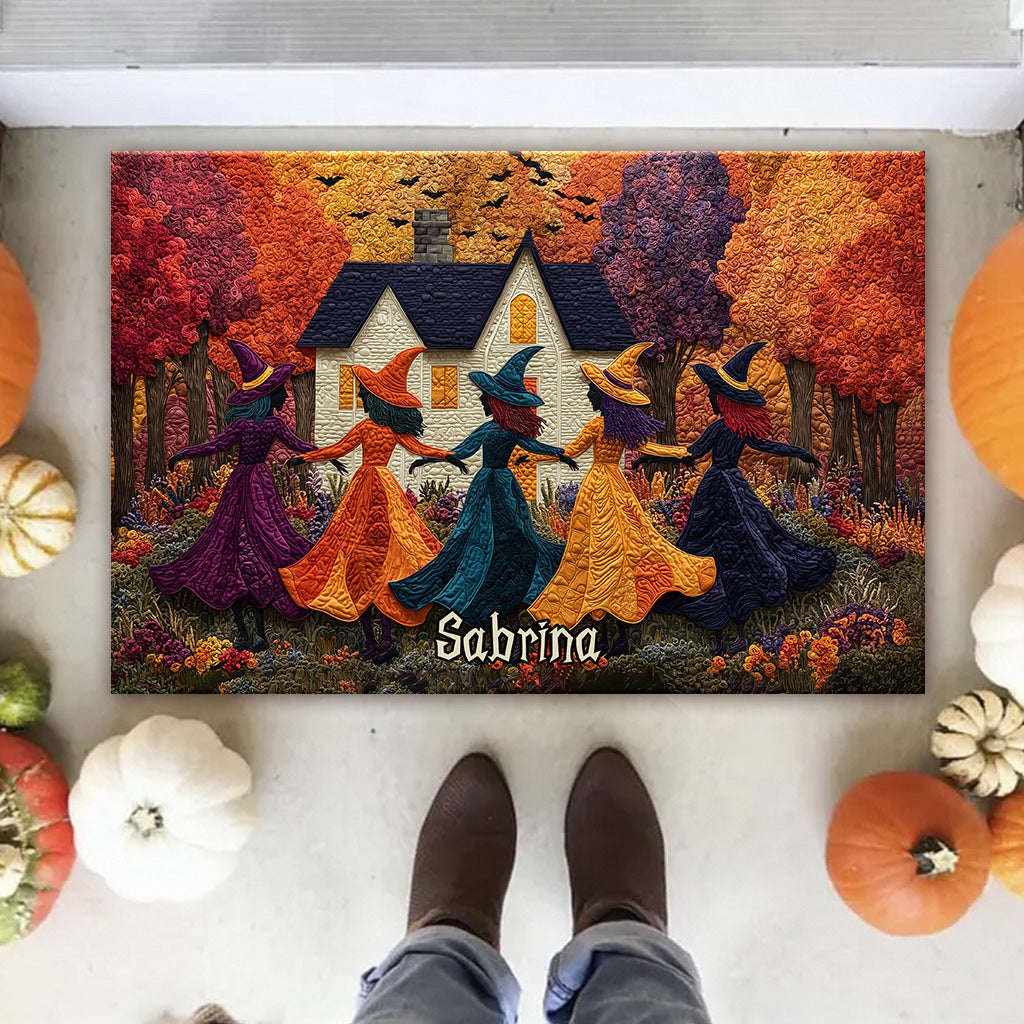Dancing Witches - Personalized Witch Doormat
