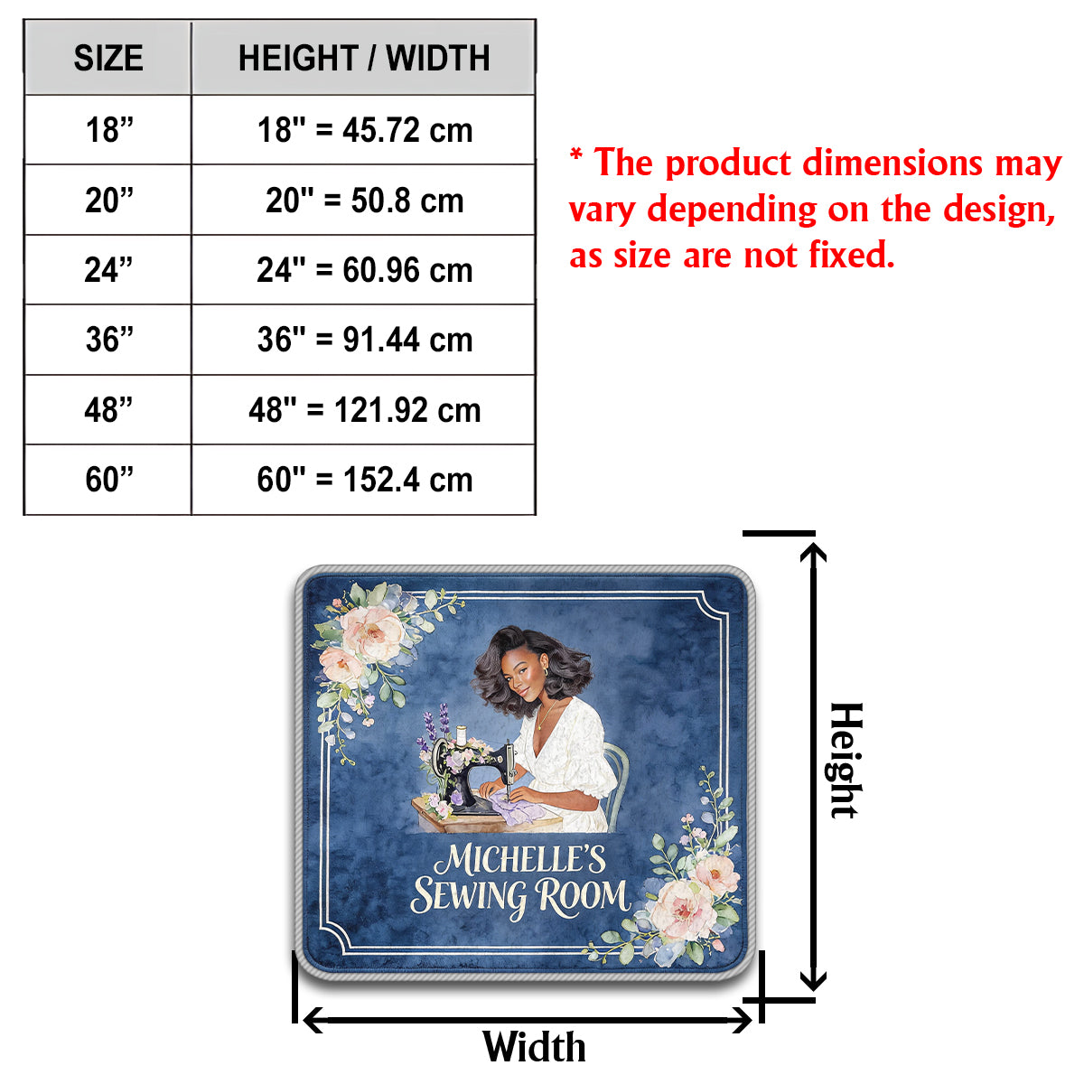 Sewing Room - Personalized Sewing Non-Slip Tufted Rug
