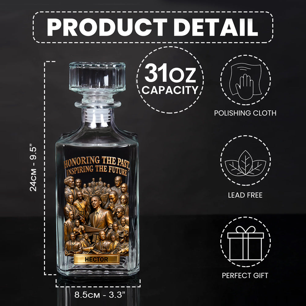 Black History Month - Personalized African American Whiskey Decanter Set