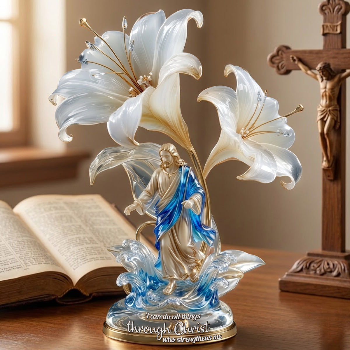 I Can Do All Thing Through Christ - Personalized Christian Custom Shaped Acrylic Plaque