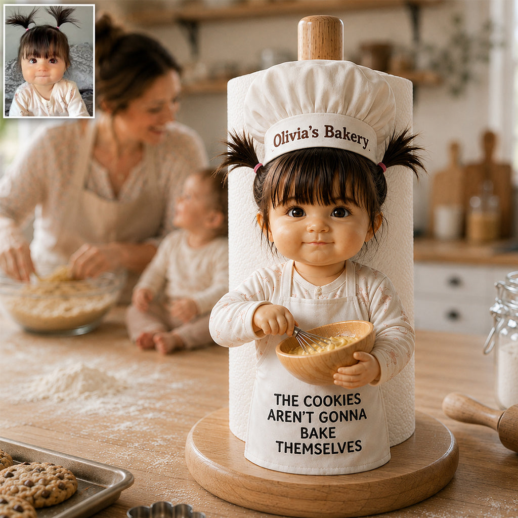 Little Chef - Personalized Kid Paper Towel Stand