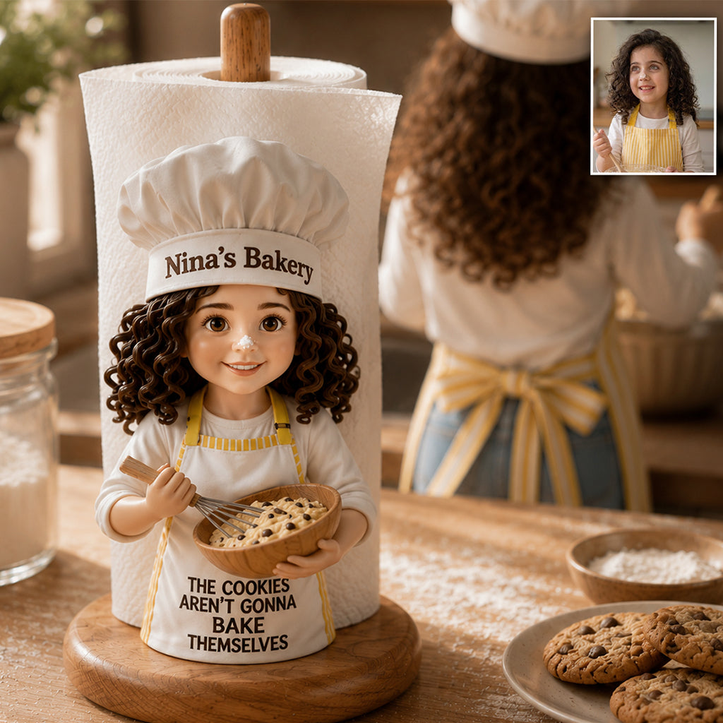 Little Chef - Personalized Kid Paper Towel Stand