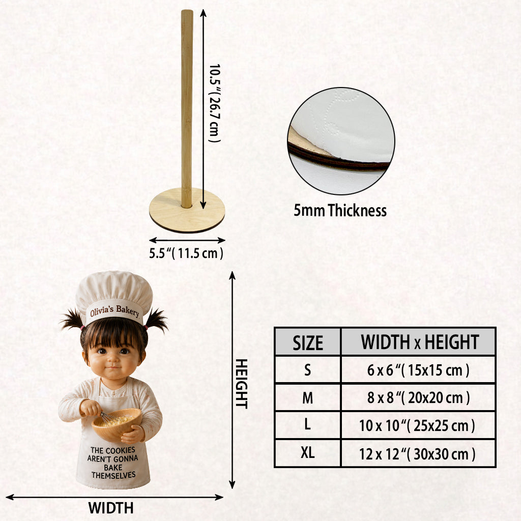 Little Chef - Personalized Kid Paper Towel Stand