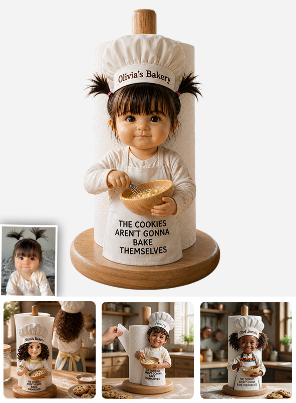 Little Chef - Personalized Kid Paper Towel Stand