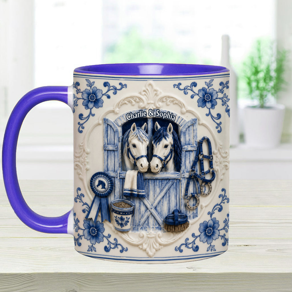 Love Horses - Personalized Horse Accent Mug