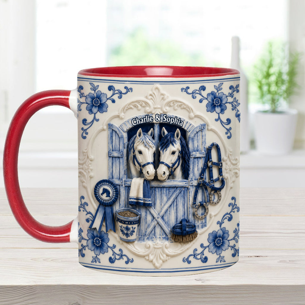 Love Horses - Personalized Horse Accent Mug