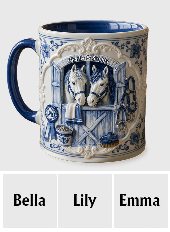 Love Horses - Personalized Horse Accent Mug