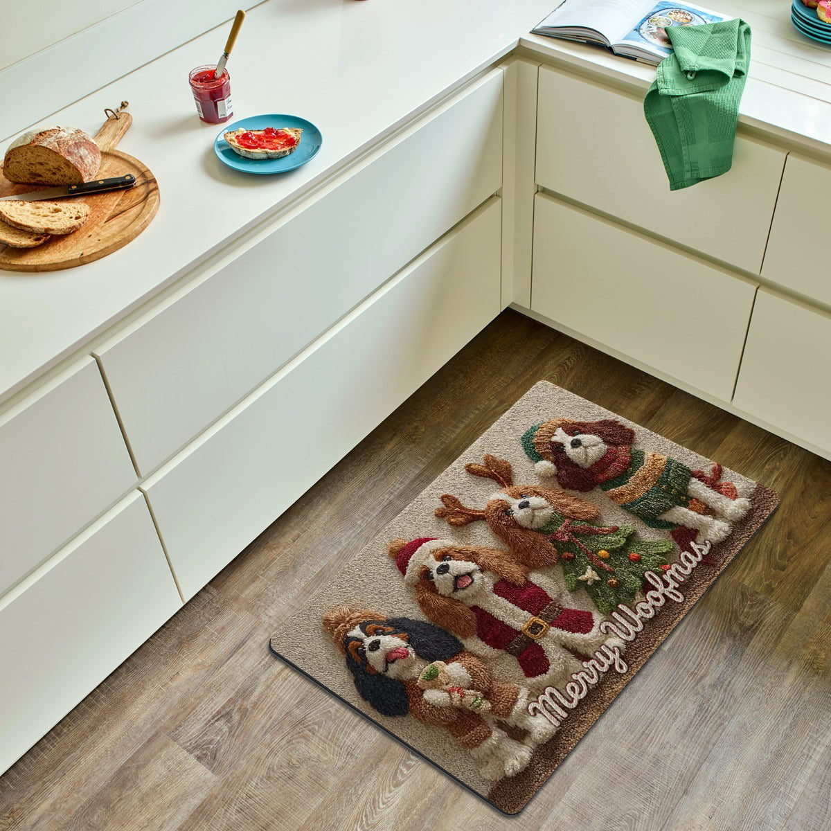Christmas Dog - Personalized Dog Non-Slip Tufted Rug