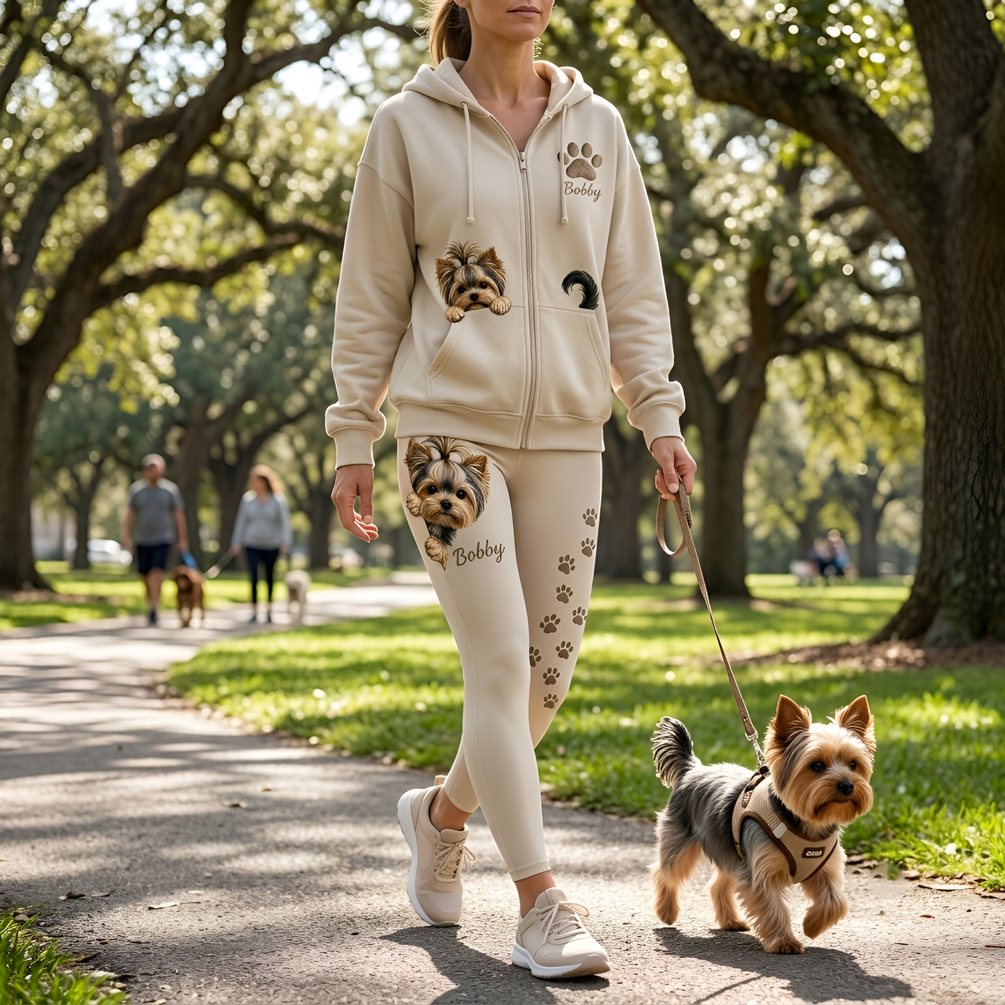 Lovely Pet - Personalized Dog Zip Hoodie & Leggings