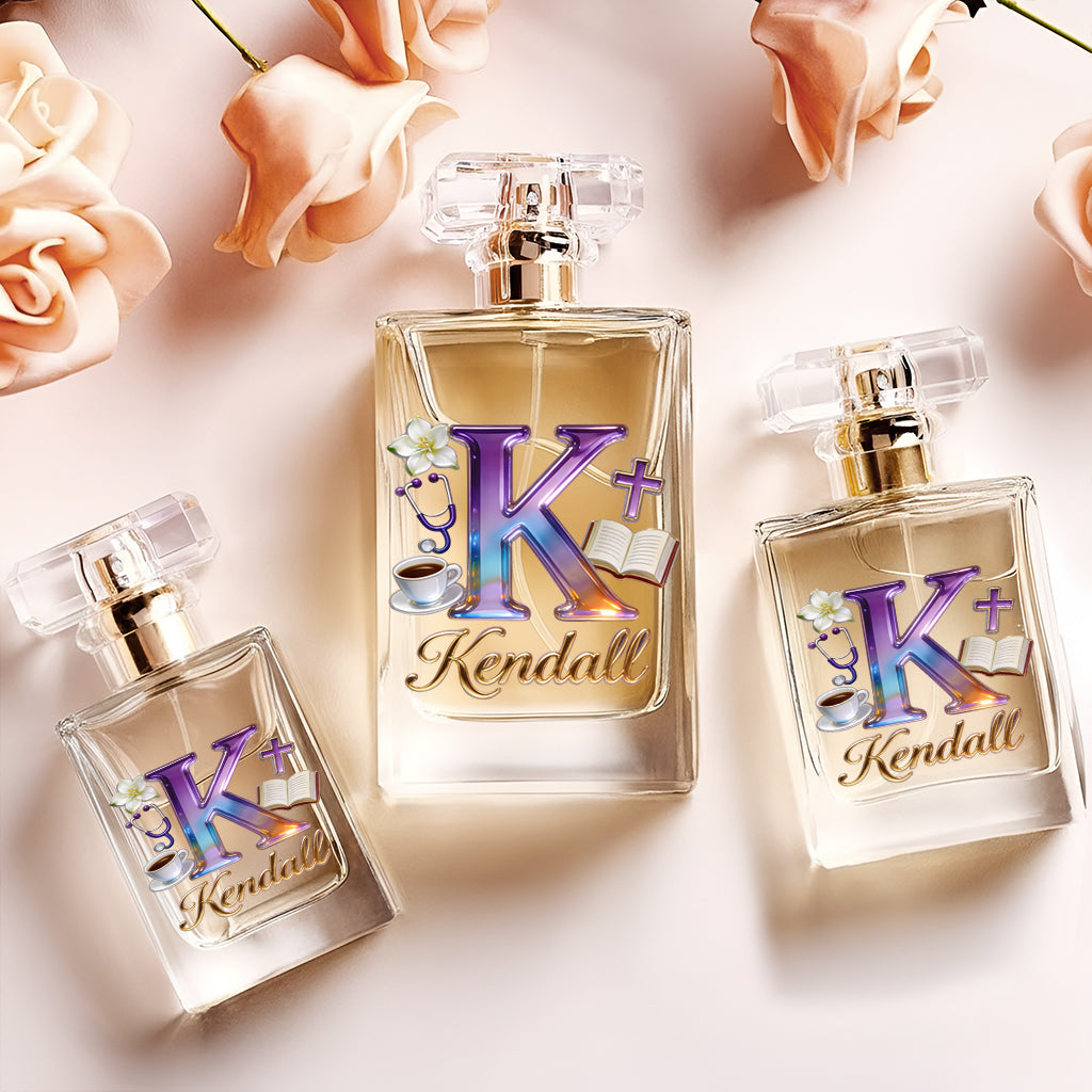 Initial Letter Aesthetic - Personalized Self Love Refillable Perfume Bottle