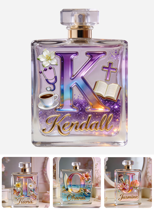 Initial Letter Aesthetic - Personalized Self Love Refillable Perfume Bottle