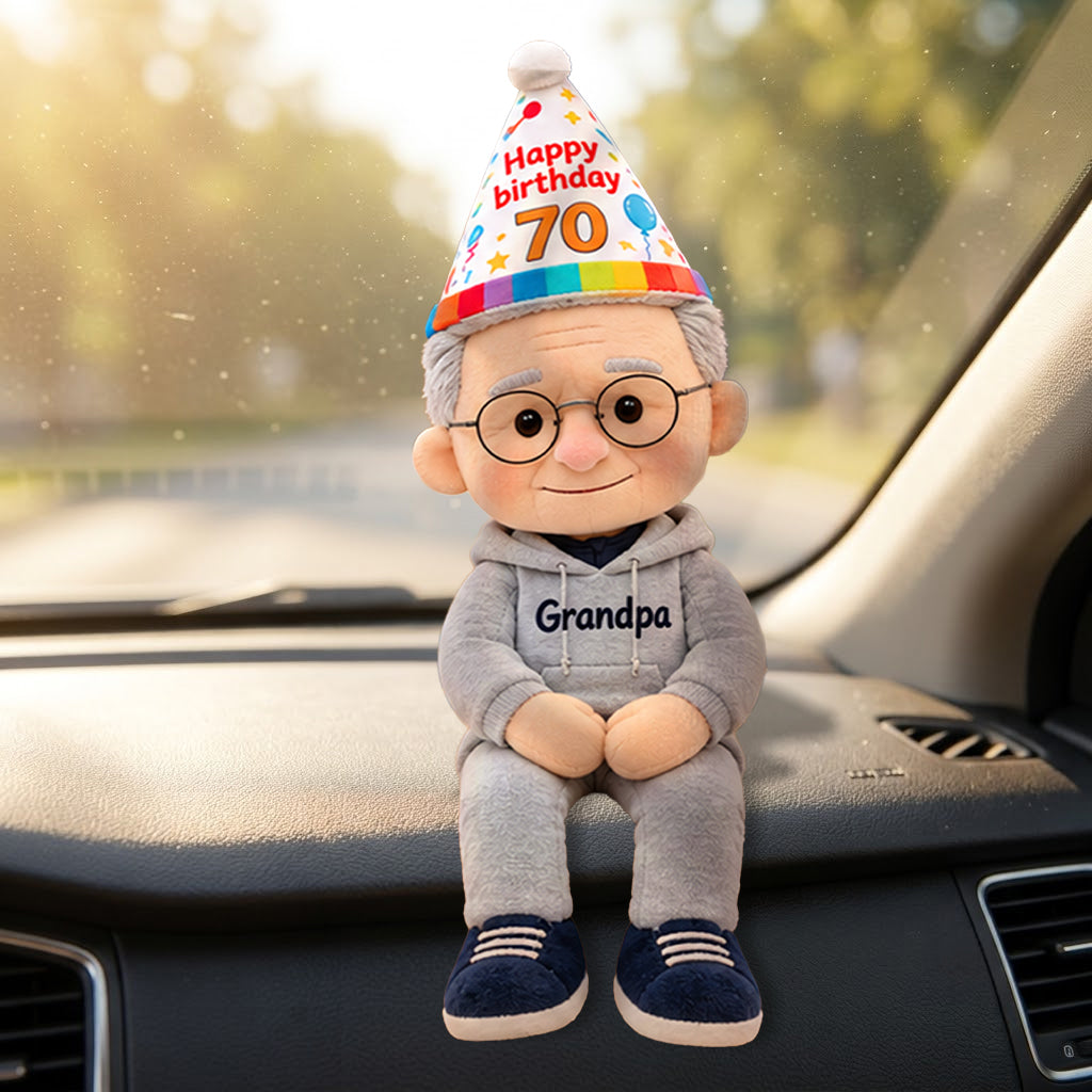 Custom Any Photo - Personalized Birthday Posable Plush Doll