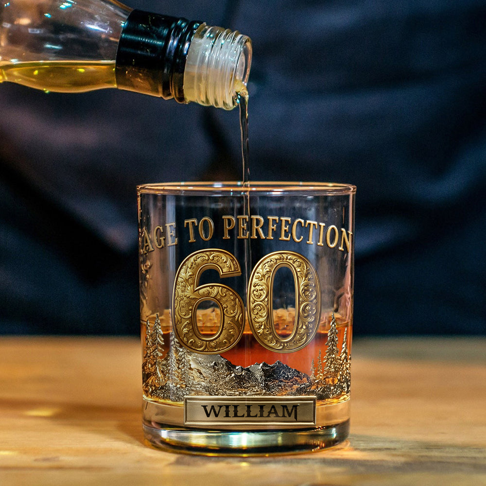 Personalized Birthday Gift For Him - Personalized Whisky Whiskey Glass