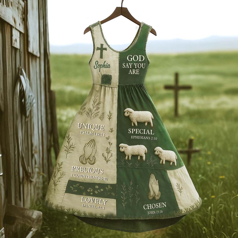 God Say You Are - Personalized Christian Sleeveless Dress