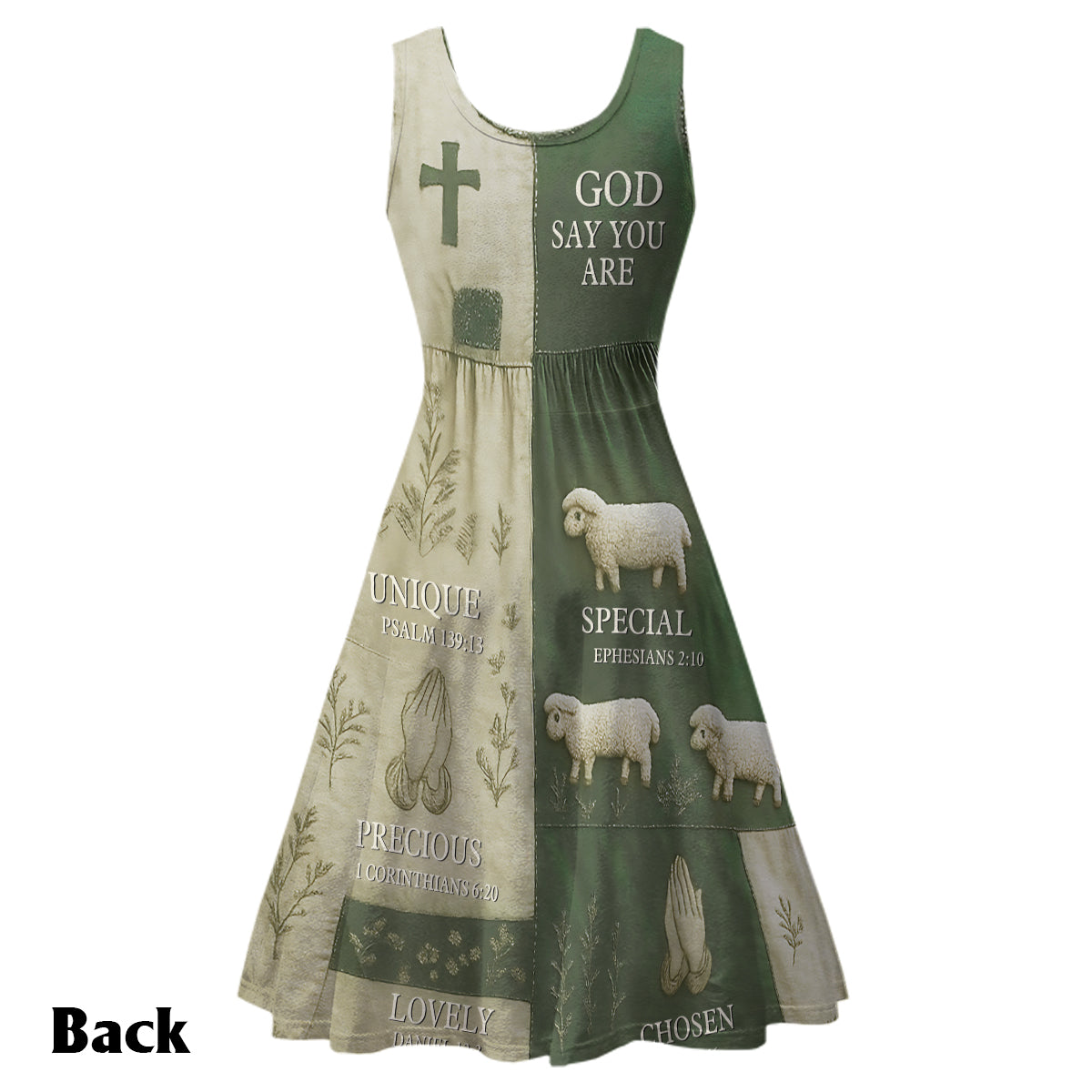 God Say You Are - Personalized Christian Sleeveless Dress